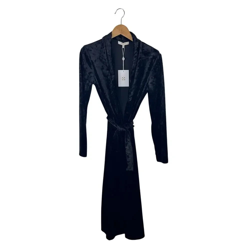 NWT WAYF Velvet Belted Robe - Picture 1 of 5
